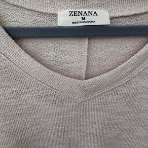 Zenana Women's Cream and Tan Crop-top
